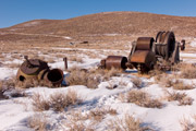 Photo of mining equipment in Bodie