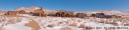 Panorama of the town of Bodie 