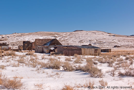 Enlarged view of right  portion of Bodie town panorama